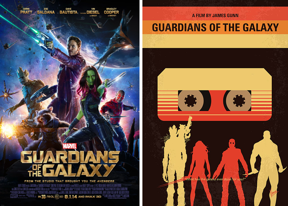guardians of the galaxy minimalist movie posters