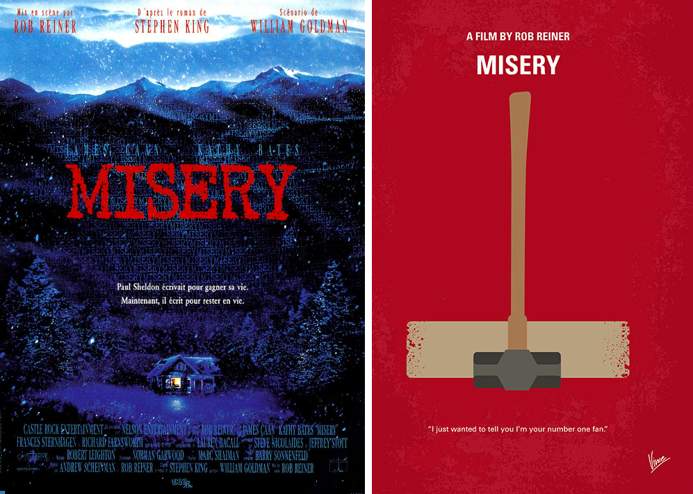 misery minimalist movie posters