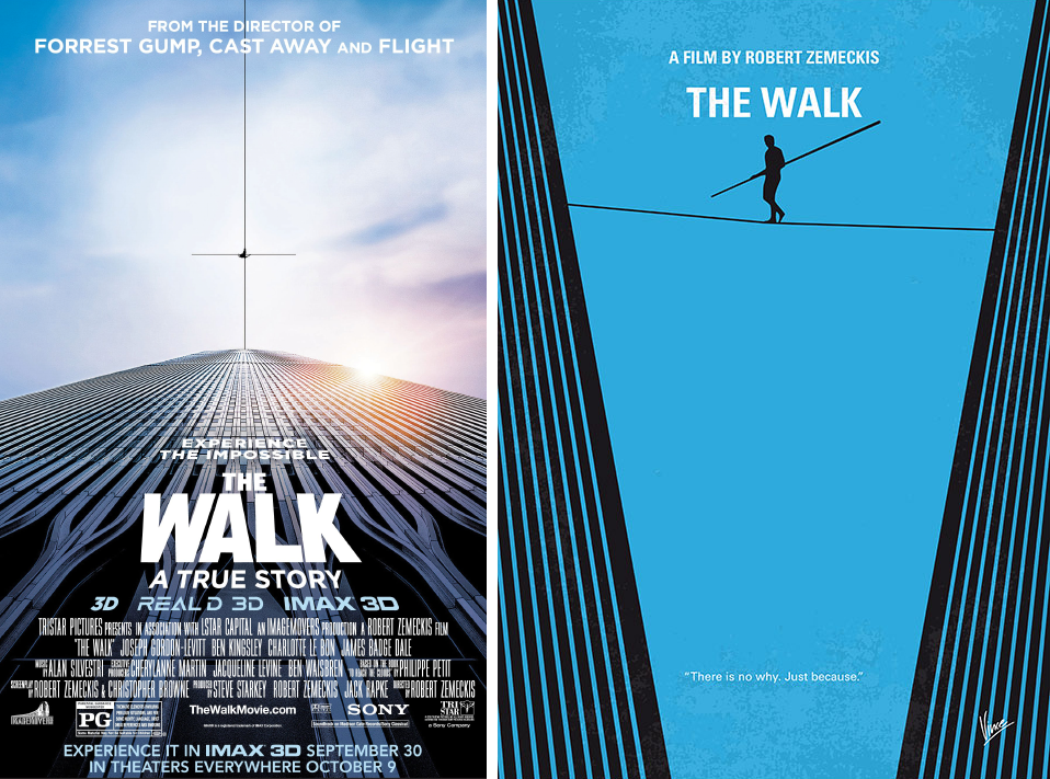 the walk minimalist movie posters