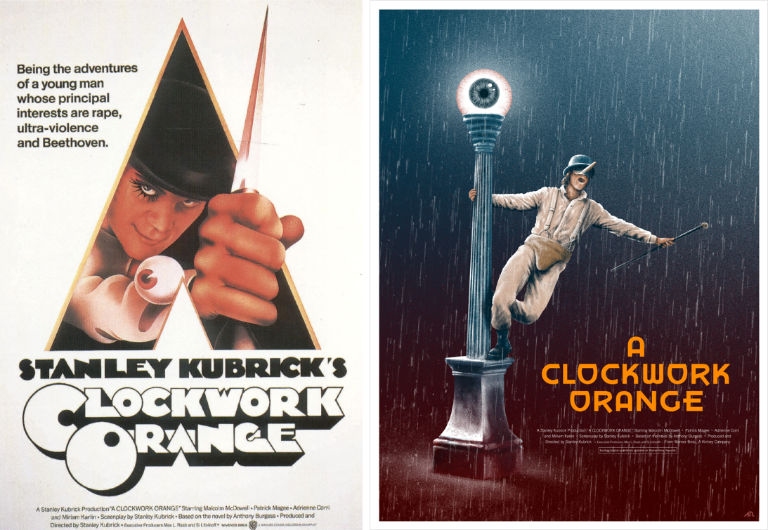 clockwork orange minimalist movie posters