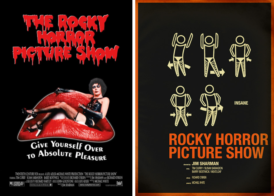 rocky horror picture show minimalist movie posters