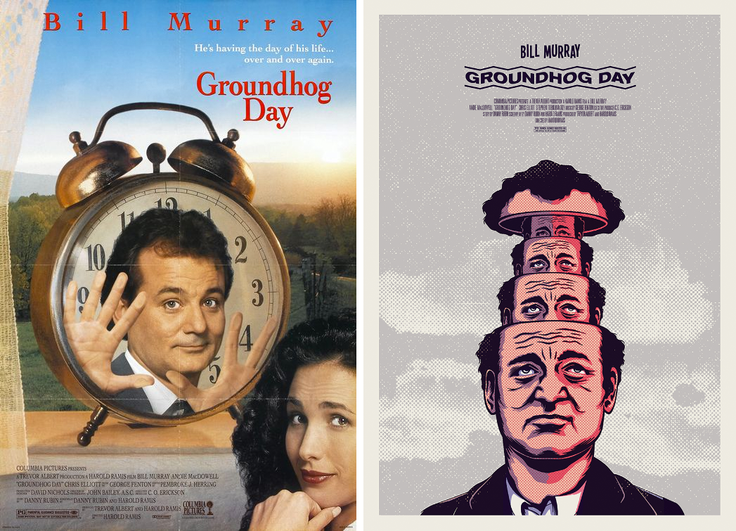 Redesigned-Movie-Posters-to-Inspire-your-Creativity-groundhog-day