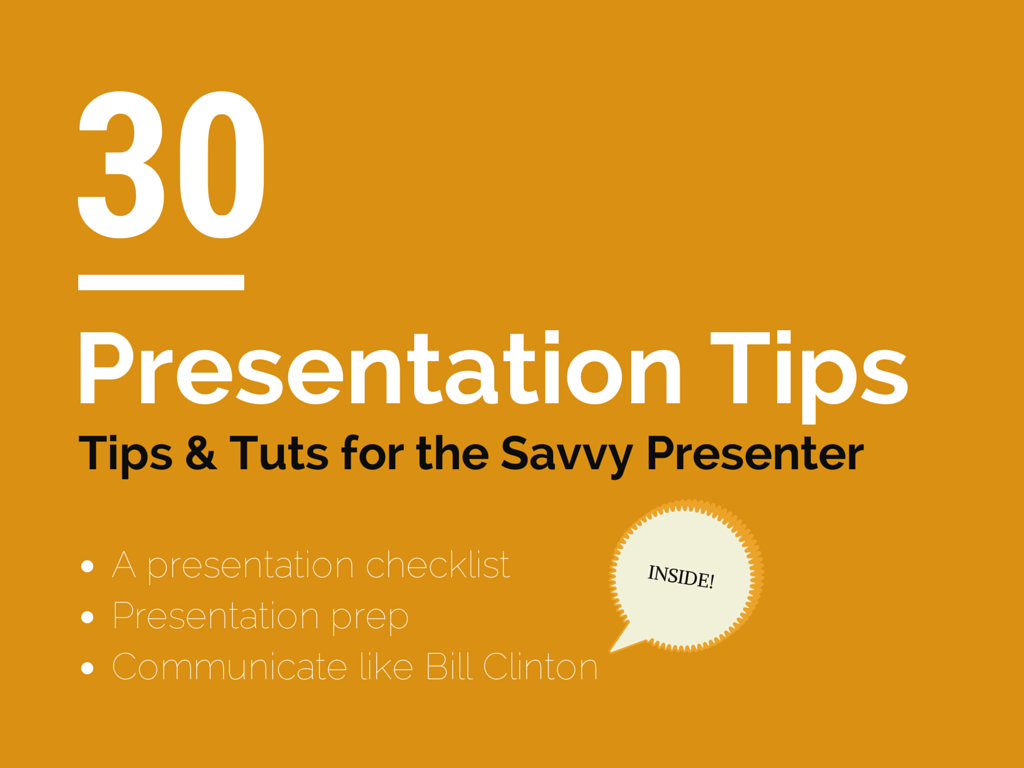 top tips for an effective presentation